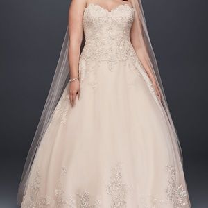 Plus size wedding dress davids bridal jewel